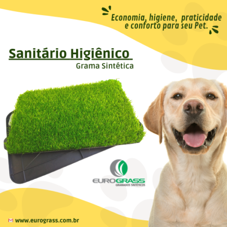 sanitário higiênico para pets grama sintética